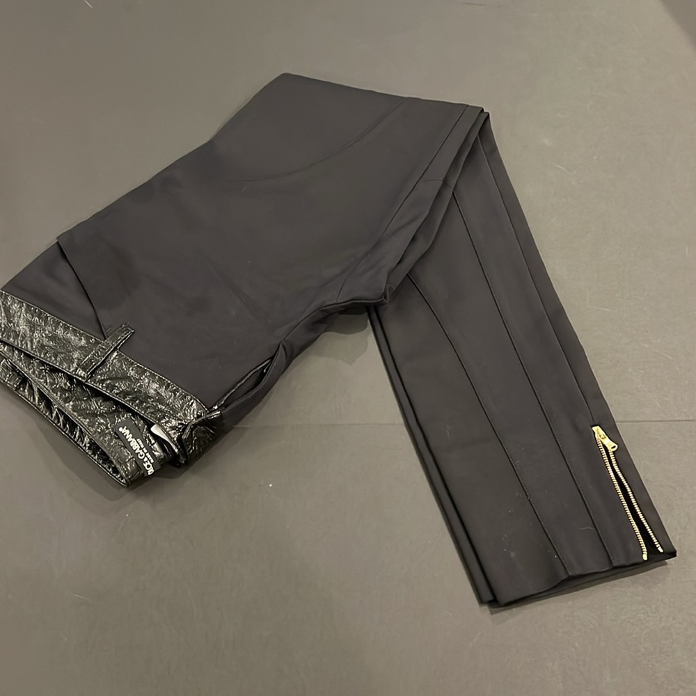 D&G by DOLCE & GABBANA Black Viscose Dress Pants size 42